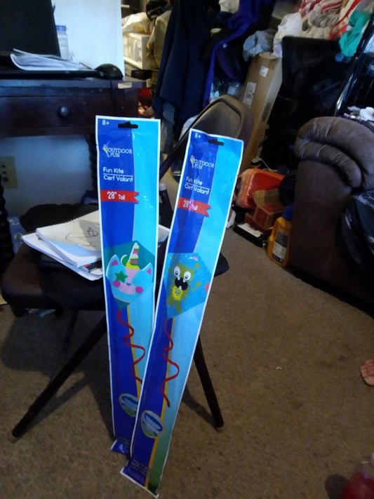 Blue Character Kite with 28-Inch Tail
