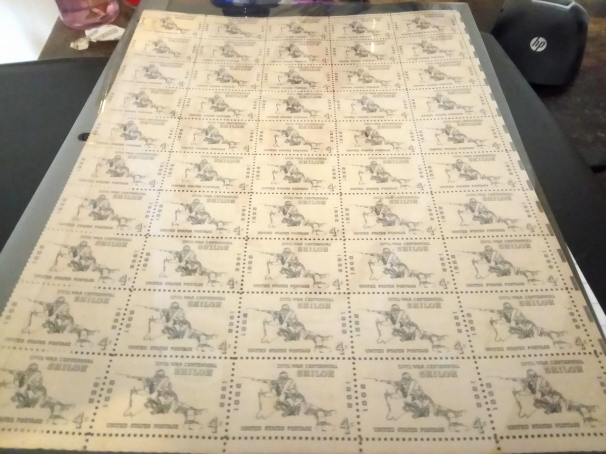 US Civil War Centennial Shiloh 4¢ Stamp Sheet